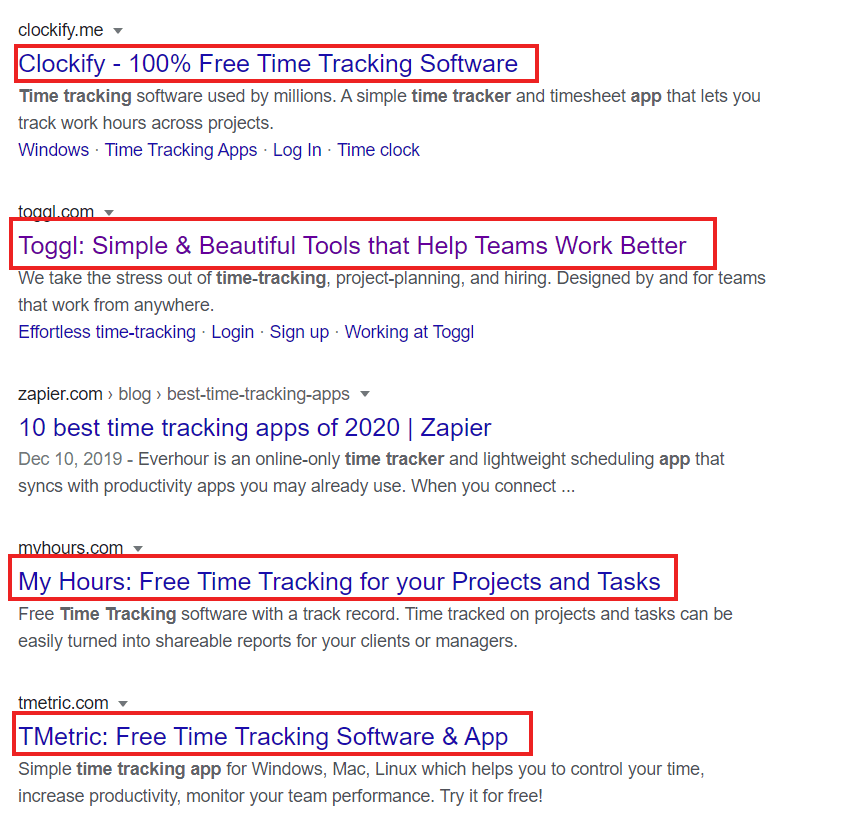 searching for competitors